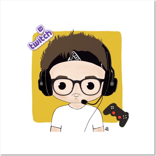 Charles Leclerc on Twitch Wall Art by cutedrivers